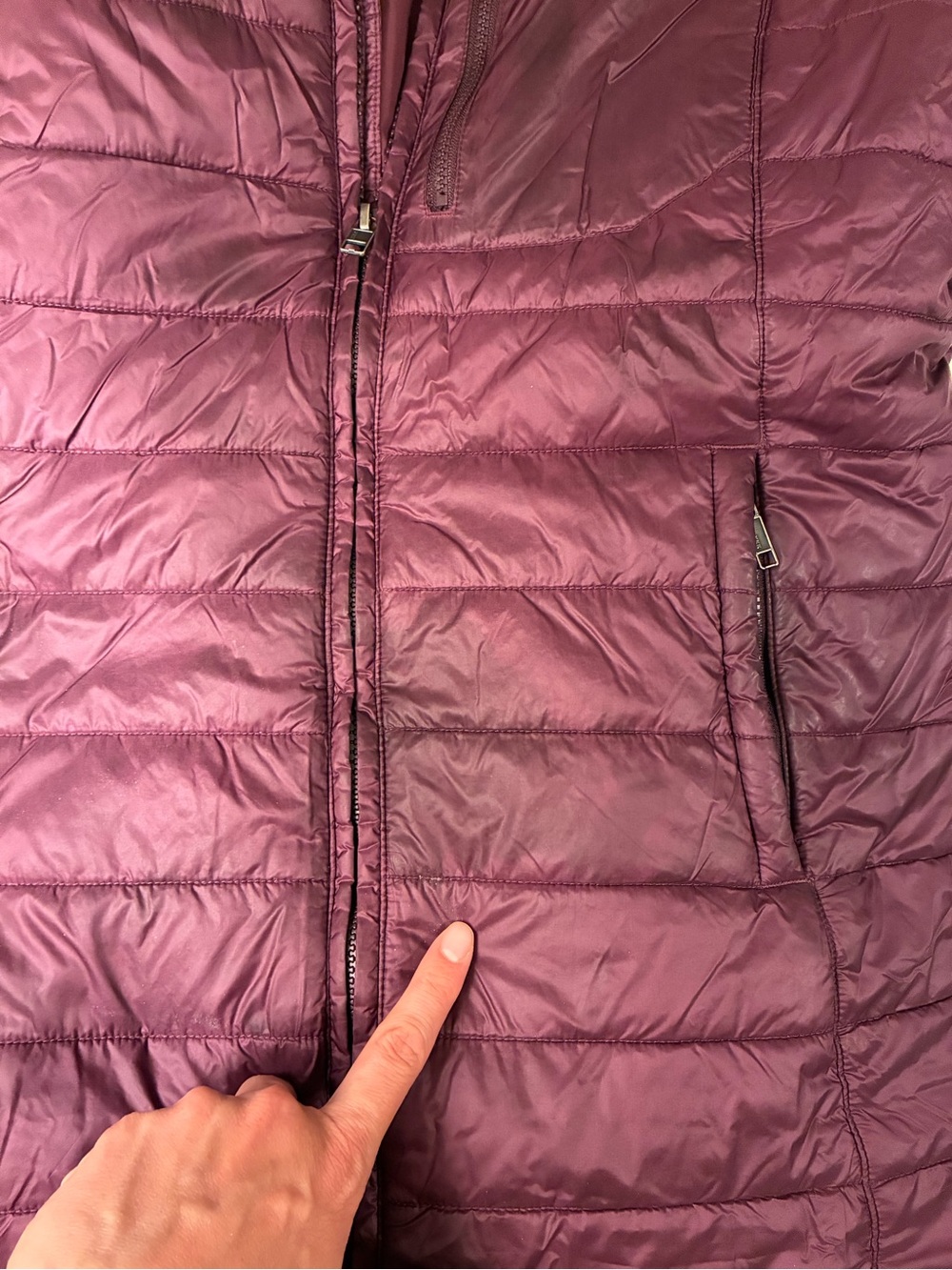 Patagonia Women's Quilted Long Puffer Jacket - Plum - Picture 5 of 5